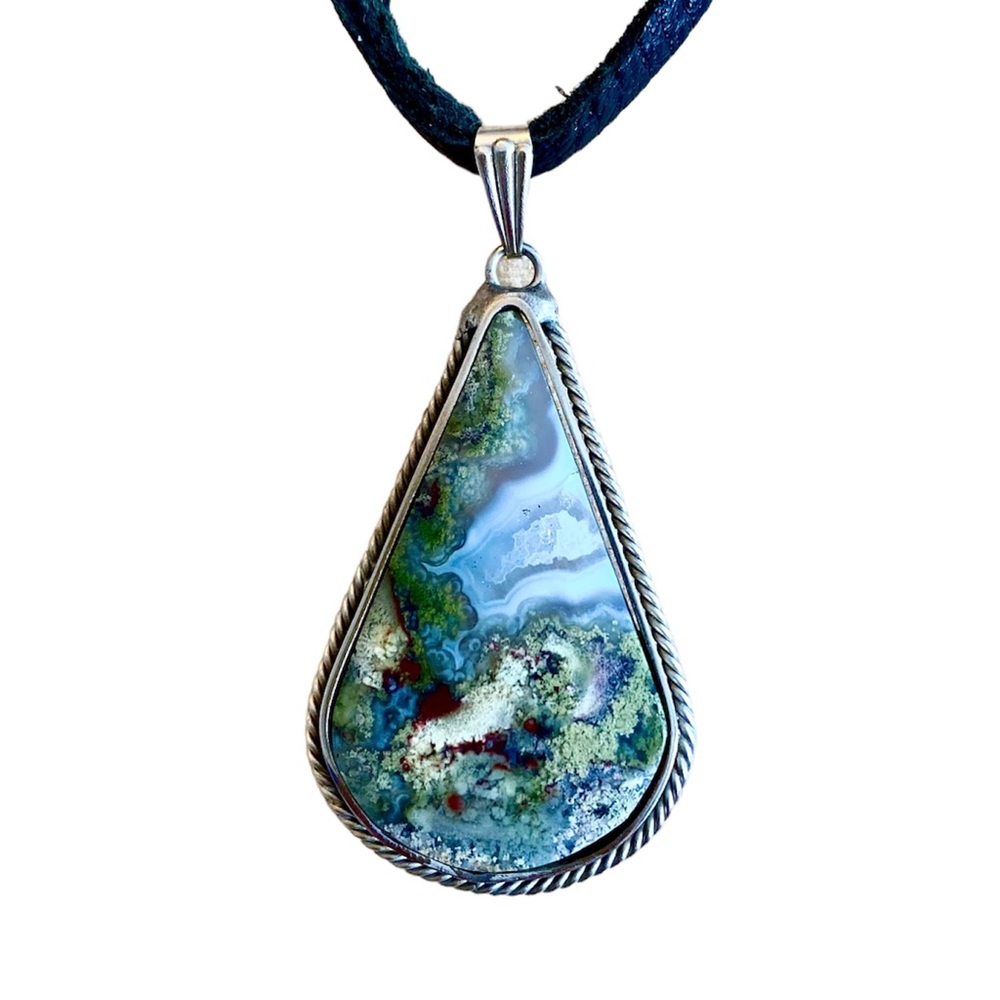 Spectacular Moss Agate Pendant